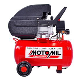 Compressor de Ar CMI 8,7/24L 2Hp Bivolt Motomil