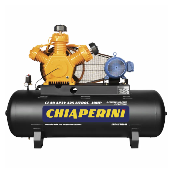 Compressor de Ar de Alta Pressão 40/425 AP3V 10hp Trifásico 220/380V 00748 Chiaperini-f6d81b61-83cf-46ad-9d0d-0cf0cd398e42