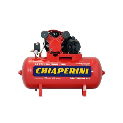 Compressor De Ar Média Pressão 10 Pcm 110 litros Chiaperini  Red 10/110 19195
