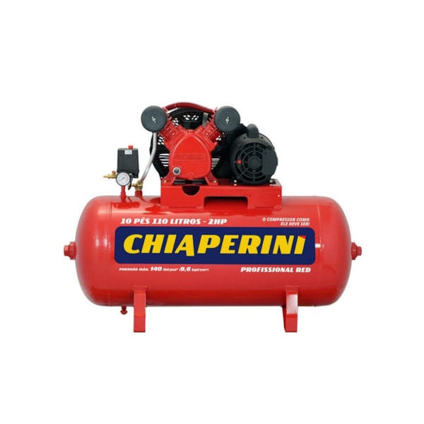 Compressor De Ar Média Pressão 10 Pcm 110 litros Chiaperini  Red 10/110 19195-77979c48-55c3-493e-babd-271089f7adc7