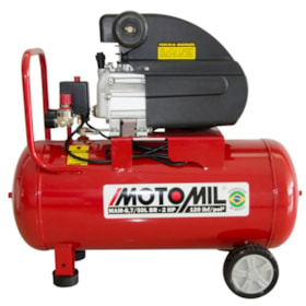 Compressor de Ar Portátil 2,0 HP 8,7 Pés 50 Litros Motomil