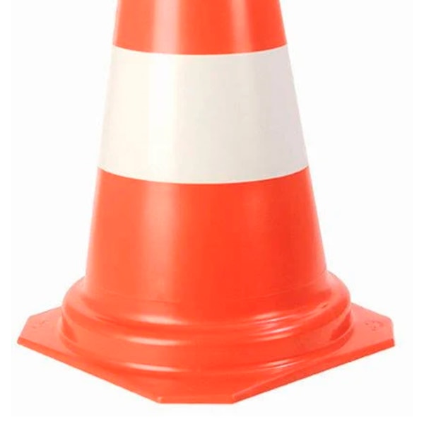 Cone de Sinalização Laranja/Branco 75cm Plastcor-74c24599-68c5-43c3-8eac-8d4acc2d6eb1