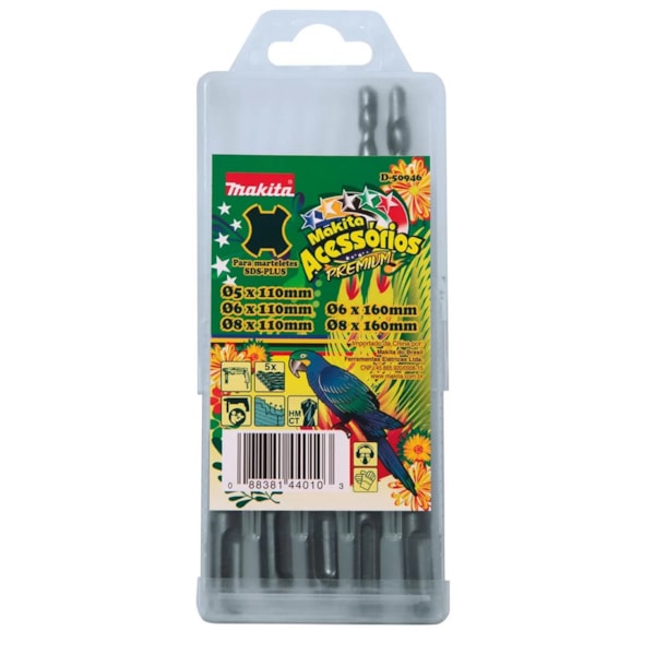 Conjunto 5 Brocas SDS Plus D-50946 Makita-3afc4a01-e4d4-4de5-9973-6b4f8accc23e