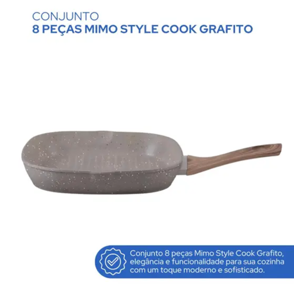 Conjunto 8 Panelas Indução Grafito 10821 Mimo Style-2c9965bb-9484-46bb-89e0-dff1a604b51a