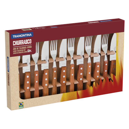 Conjunto Churrasco Dynamic Aço Inox e Madeira 12 Pçs 22399/063 Tramontina-869cd824-a4c5-4e62-a0c8-9bebe1250973