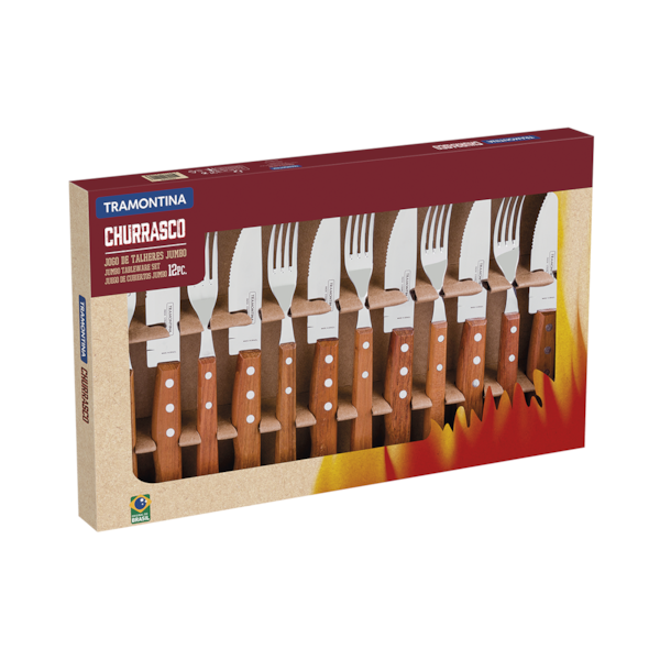 Conjunto Churrasco Dynamic Aço Inox e Madeira 12 Pçs 22399/063 Tramontina-6c2a77a0-73f7-444a-ba52-17631c07abc6