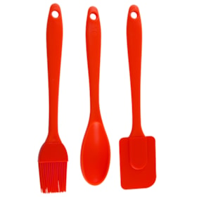 Conjunto com 3 Utensílios de Cozinha em Silicone 1952 Western