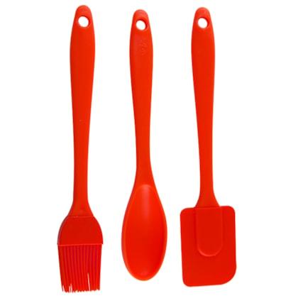 Conjunto com 3 Utensílios de Cozinha em Silicone 1952 Western-00c30d7e-f77f-43b1-ba31-640a2ad876a6