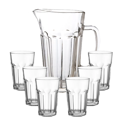 Conjunto de 6 Copos 300ml Clear com Jarra 1 L CJPS-075TR Hauskraft-680e8f1c-765b-487b-8a80-db86b41ae3b9