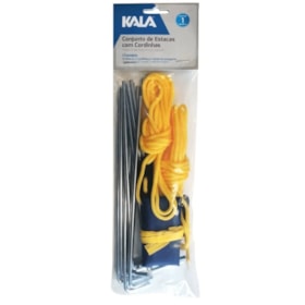 Conjunto de Estacas com Cordinhas na Cor Amarela 355614 Kala