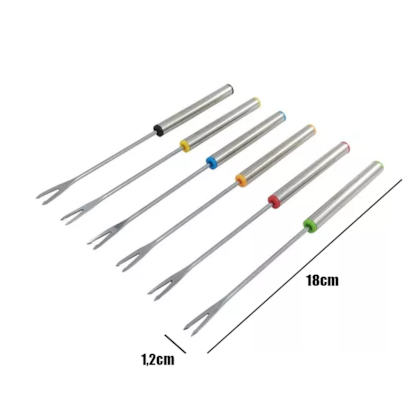 Conjunto de Garfo Para Fondue em Inox 6 Pçs CJGA-006 Hauskraft-6c5c9afc-8bd1-404f-98c3-ac2c03b83464