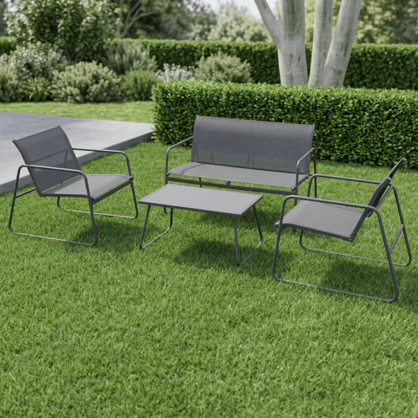 Conjunto de Mesa para Jardim Weekend Cinza 4Pçs 83508 Bel Fix-264c5d30-47eb-4799-ab7f-05396e54768d