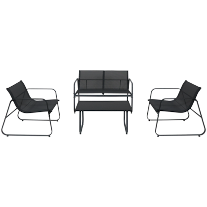 Conjunto de Mesa para Jardim Weekend Preto 4Pçs 83506 Bel Fix-fc12e6b1-1fa7-4a45-b258-795b3879eb26