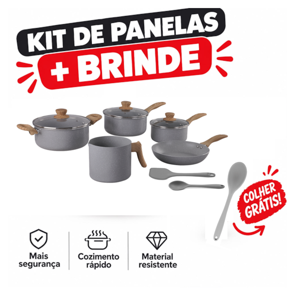 Conjunto de Panelas 7pç Easy Gris Ind + Colher de Silicone-69888984-4ca1-41bb-90aa-e408b9e3e59f