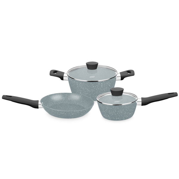 Conjunto de Panelas Carmela Silver Ceramic-Flon 3Pçs em Alumínio 8426 MTA-a9fd8d39-b646-4937-bb86-b9c011b62ddc