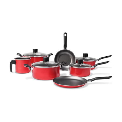 Conjunto de Panelas Garlic 7 Peças Vermelho 7001/101 Brinox -254e10e0-c675-43b6-a419-95c0f815ecbe