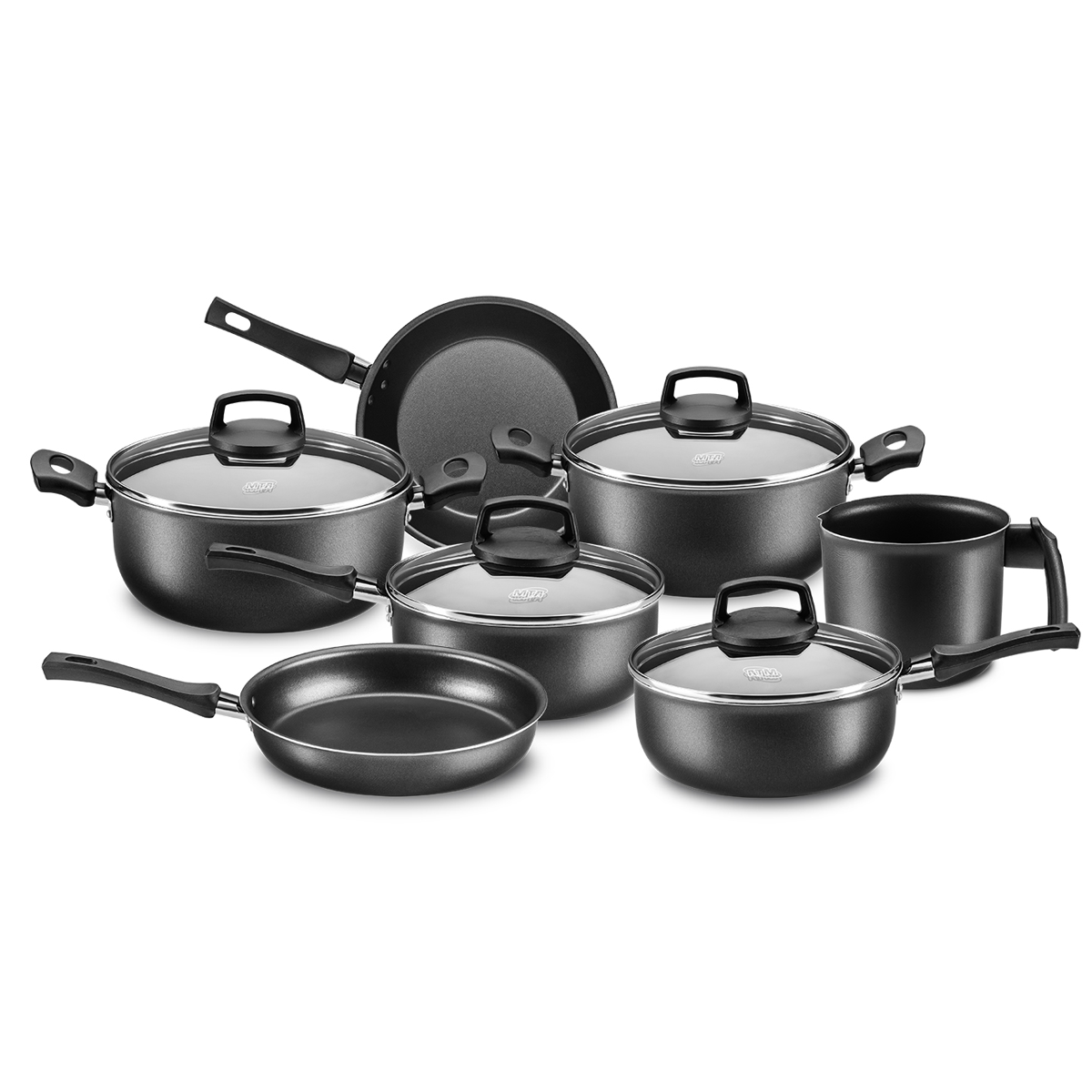 Conjunto de Panelas Safira Grafite TVT 7 Peças 5650 MTA | Ultra