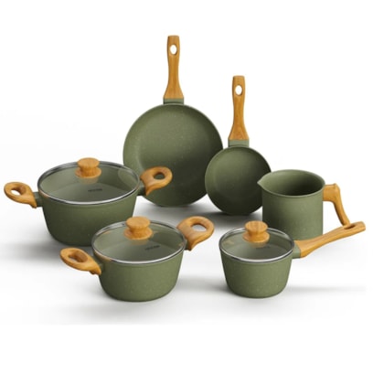 Conjunto de Panelas Style Cook Esmeralda 6 Pçs 10817 Mimo Style-607d5050-1fab-4b73-ae1b-44c1eb22ef7c