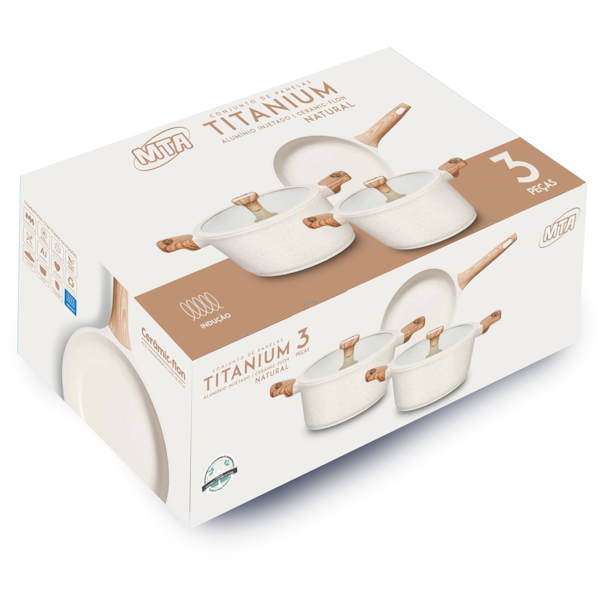 Conjunto de Panelas Titanium 3Pçs em Alumínio e Indução Vanilla 8448 MTA-b56f9104-2cac-4be9-b544-5e63a3be3cea