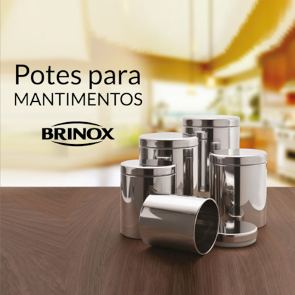 Conjunto de Potes Porta-Mantimento Suprema Em Inox 5pçs 2100/101 Brinox-d4156031-9b71-4b9d-9ec0-135556fab170