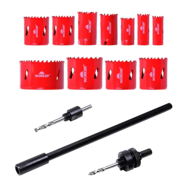 Conjunto de Serra Copo 15pçs Aço e Plástico C/ Acabamento Fosfatizado 365670 Worker-6cf77d50-df8c-458d-bd29-a06c1ab8b52a