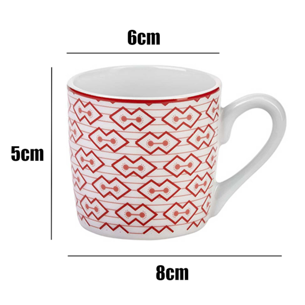 Conjunto de Xícaras de Café Mosaico 90ml com Pires de Porcelana JGXC-041 Hauskraft-e1e15c06-4e2c-4a84-833f-5bf0a7324f70