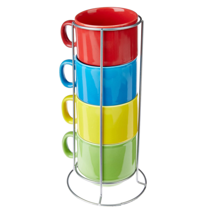 Conjunto de Xícaras de Chá 200ml em Porcelana com Suporte JGCH-014 Hauskraft-f320fefc-060e-4a3d-8eeb-bc0e7a543ff8