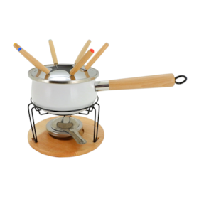 Conjunto Fondue Cabo Base Madeira 8702 Mimo Style