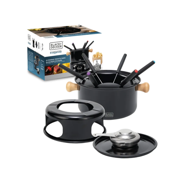 Conjunto Fondue Preto 10PÇS BXUTHCAFS002 Black and Decker-ac186029-53d0-4aef-905d-84035a640527