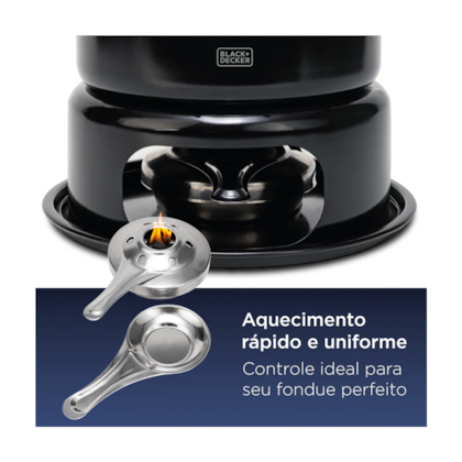 Conjunto Fondue Preto 10PÇS BXUTHCAFS002 Black and Decker-2a2beff7-1910-404e-8fd7-c35db774315e