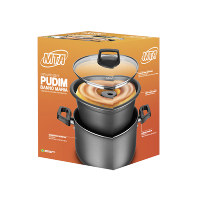 Conjunto Forma de Pudim Banho Maria 20cm 3,2L Cereja 8923 MTA-7041fa01-b257-4fa8-8cb7-e18200fab2f0