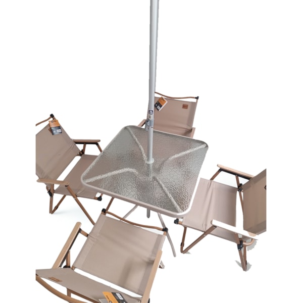 Conjunto Jardim BG Mesa/Cadeira/Guarda sol Milagres Belfix-924dac5c-683c-4340-84cd-7ff0df9aa82d