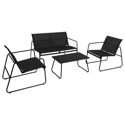 Conjunto Jardim  Com Mesa e Cadeira Weekend Preto 83507 Bel