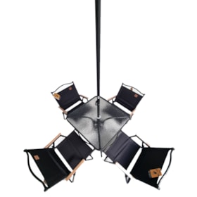 Conjunto Jardim PR Mesa/Cadeira/Guarda sol Milagres Belfix