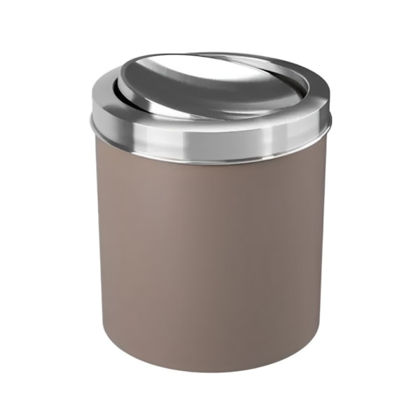 Conjunto lixeira 4,6L Escova Sanitária Tampa em Inox Warm Gray 99419/2126 Coza-c34d1f87-a79c-4160-9ca7-880946cbddca