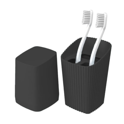 Conjunto New Square Slim para Banho 4pçs Preto 99010/2008 Coza-f2b6bf36-988c-4589-b859-30738dde8e14