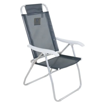 Conjunto Noronha Jardim em Alumínio com Cadeira + Mesa + Guarda-Sol Cinza 6 Pçs 86008 Bel-12898fae-cc8d-4671-812e-032c8c97ea5f