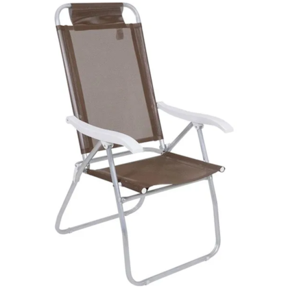  Conjunto Noronha Jardim em Alumínio com Cadeira + Mesa + Guarda-Sol Marrom 6 Pçs 86012 Bel -3dd19470-4082-4ce0-99c5-67f82880624e