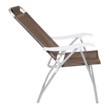  Conjunto Noronha Jardim em Alumínio com Cadeira + Mesa + Guarda-Sol Marrom 6 Pçs 86012 Bel -377eaf56-7835-4a51-a108-aab18b5da54d