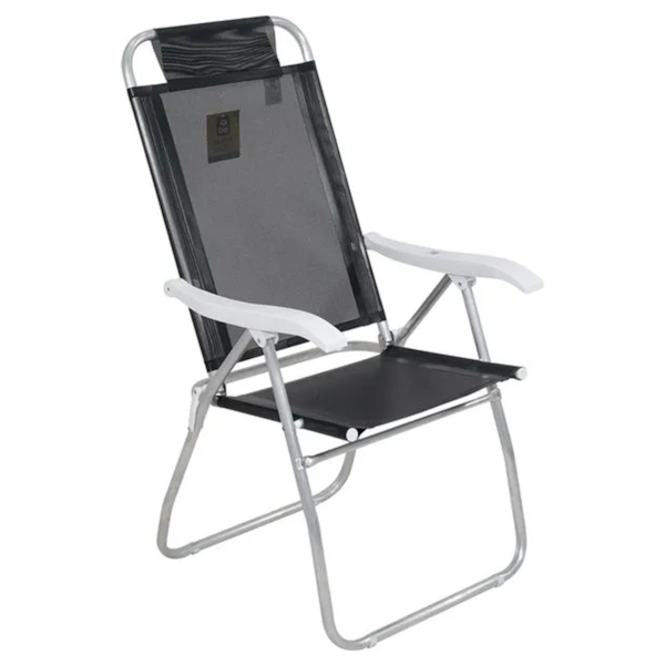 Conjunto Noronha Jardim em Alumínio com Cadeira + Mesa + Guarda-Sol Preto 6 Pçs 86007 Bel -f452ca93-f3fc-4eb5-8e06-7f39f49859bc