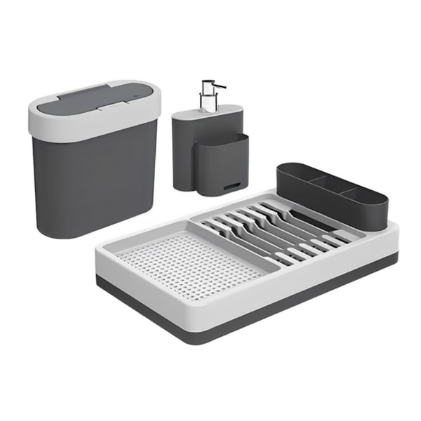Conjunto Organizador Flat Para Cozinha 3pçs Cinza Frio e Cinza Grafite 99347/2832 Coza-18388920-be65-4804-9667-7c3b5db38f37