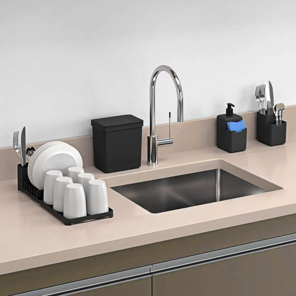 Conjunto Organizador Single Para Cozinha 4pçs Preto 99311/1008 Coza-32af22ad-590e-4a35-8435-2b6d5093d0f2