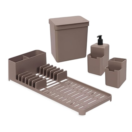 Conjunto Organizador Single Para Cozinha 4pçs Warm Gray 99311/1126 Coza-aa87857c-9632-4328-aeed-7e22449ef132