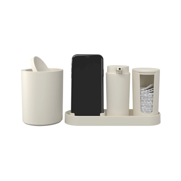 Conjunto para banheiro serene 4 peças cinza 99408/1468 claro Coza-d3e35554-ed42-40f7-bfcd-9dfa4b932c82