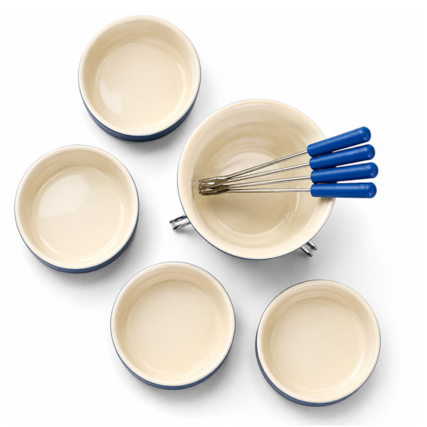 Conjunto Para Fondue Cerâmica 11 Peças Azul 1256/117 Brinox-0e405815-af67-4c71-98f3-525ce8a34826