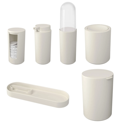 Conjunto Serene P/ Banho 6pçs Cinza Claro 99417/2468 Coza-bb9431f3-f69b-4e31-be45-1e9e21d2919f