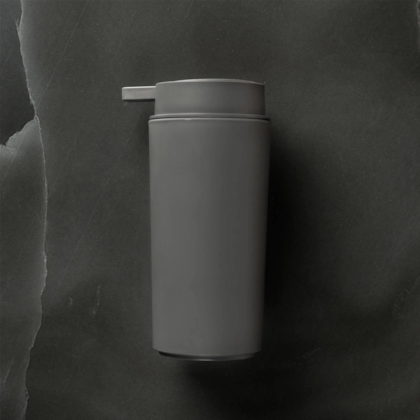 Conjunto Serene p/ Banho Porta Escova com tampa e Porta Sabonete 2pçs Cinza Chumbo 99407/7536 Coza-d94cf828-ccda-4688-a545-f496ee1104dc