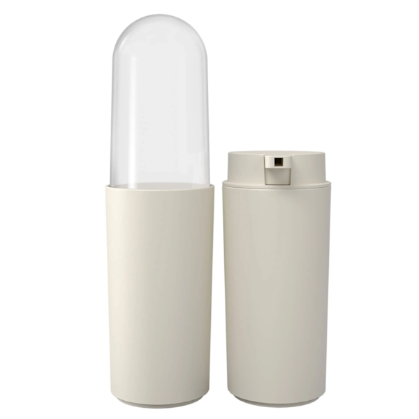 Conjunto Serene P/ Banho Porta Escova com tampa e Porta Sabonete 2pçs Cinza Claro 99407/7468 Coza-6bdb7c9f-1a2d-43c1-826d-f846fba6173a