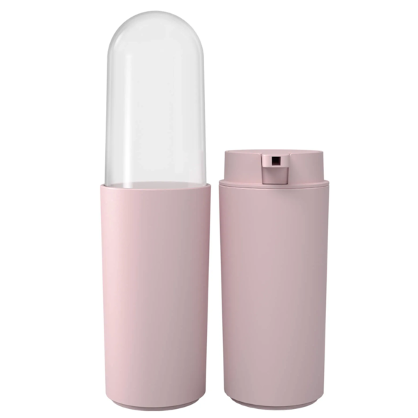 Conjunto Serene P/ Banho Porta Escova com tampa e Porta Sabonete 2pçs Rosa Argila 99407/7537 Coza-a177dfa3-7b4f-4513-a74a-6985bccc0ea2