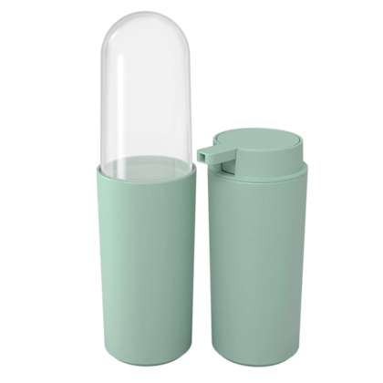 Conjunto Serene P/ Banho Porta Escova com tampa e Porta Sabonete 2pçs Verde Jade 99407/7535 Coza-7155165d-3ebb-4abb-9e81-852bae9b4414